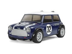 TAMIYA Mini Cooper Racing BluPB MB-01 1:10, KIT , LAKOVANÁ