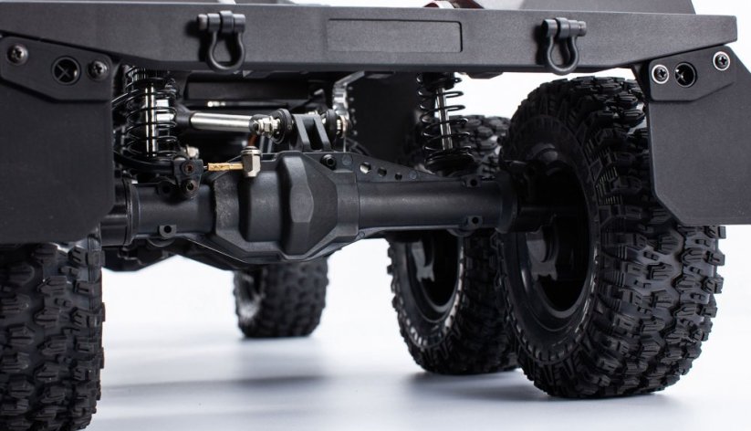 AMEWI AMXROCK RCX10.3P SCALE CRAWLER 6X6 PICK-UP 1:10 ARTR, šedý