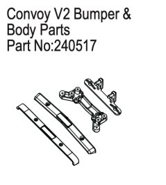 Absima Bumper & Body Parts pre Convoy EVO V2