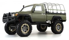 AMEWI RCX10BS SCALE CRAWLER PICK-UP 1:10, RTR vojenská matná