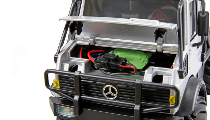 Amewi Mercedes-Benz Unimog U4000 Scale Crawler 4WD 1:18 RTR , šedý