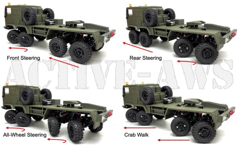 Absima HobbyPlus CR-18P 8X8 Terranaut ( AWS ) 1:18 - Farba: Zelená