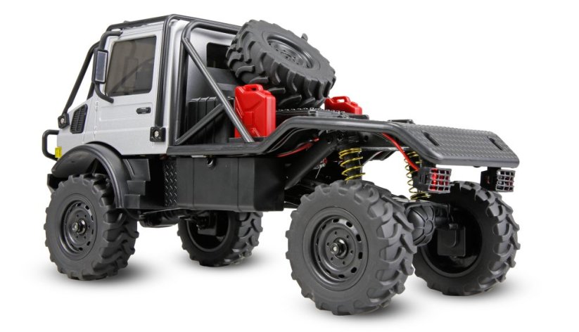 Amewi Mercedes-Benz Unimog U4000 Scale Crawler 4WD 1:18 RTR , šedý