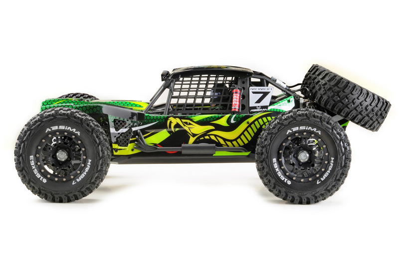 ABSIMA 1:7 Rock Racer "MAMBA 7" zelená 6S BL RTR + 2x LiPo 6200mAh