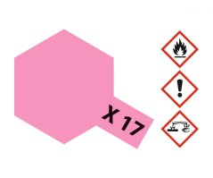 TAMIYA X-17 Pink 10ml Acrylic (VE6) lesklá, 10ml