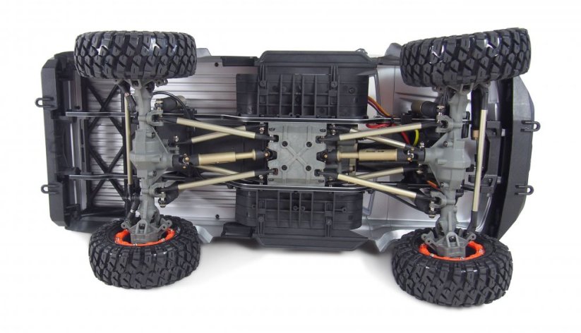 AMEWI Profi AMXROCK RCX10P SCALE CRAWLER PICK-UP 1:10, RTR biely