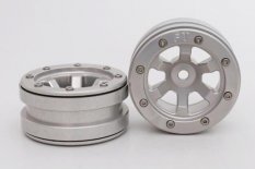 METSAFIL Beadlock Wheels PT- Claw strieborná/strieborná 1.9, 2ks