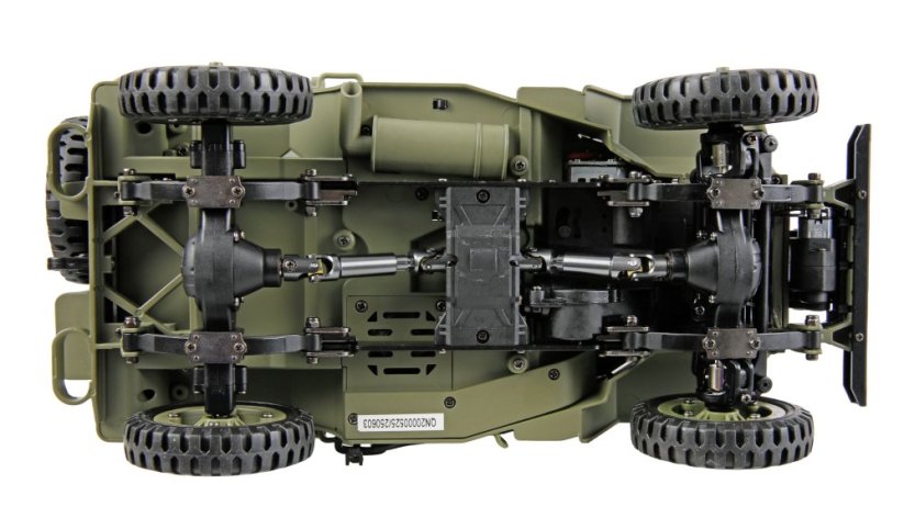 AMEWI Jeep Willys MB Scale Crawler 4WD 1:14 RTR , ZELENÝ