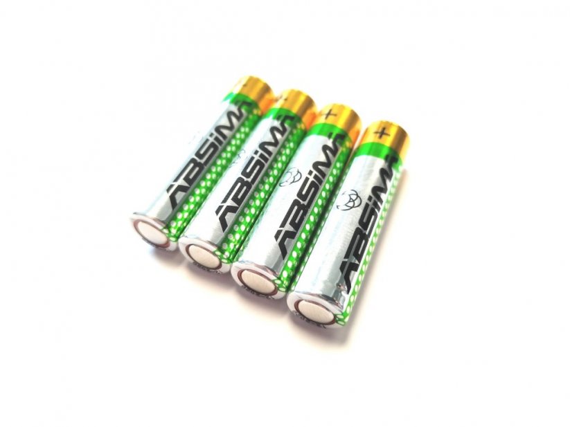 ABSIMA alkalické batérie 4 x AAA 1.5V LR03