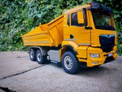 LESU MAN 6x6 trojstranný sklápač RTR, žltý