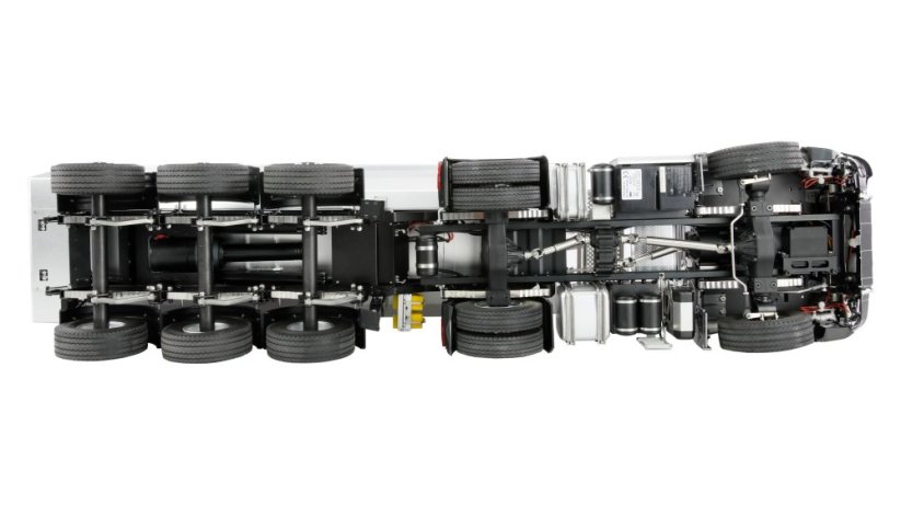 AMEWI Ťahač Mercedes-Benz Arocs  4x4 1:14 RTR s návesom - červený