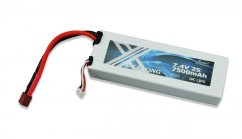 AMEWI Batéria LIPO AKKU 2S 7,4V 7500MAH 30C HARDCASE, DEANS