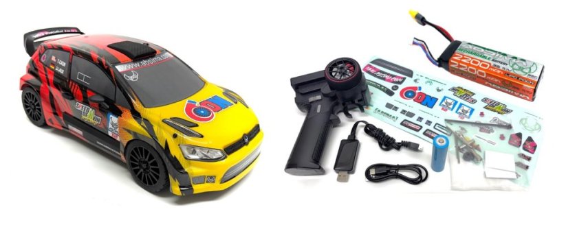 Absima 1:12 EP Rally Car "Speed Demon" red 4WD BL RTR