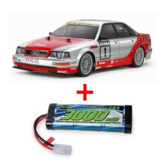TAMIYA 1:10 RC Audi V8 1992 Touringcar TT-02 + ZDARMA BATÉRIA