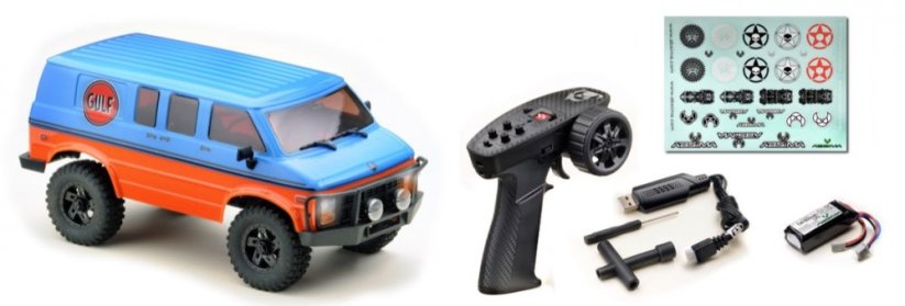 ABSIMA 1:18 EVO Crawler "Rock Van V2" 2-Gear blue/orange RTR