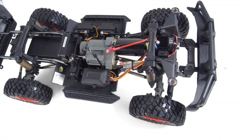 AMEWI Profi AMXROCK RCX10P SCALE CRAWLER PICK-UP 1:10, RTR biely