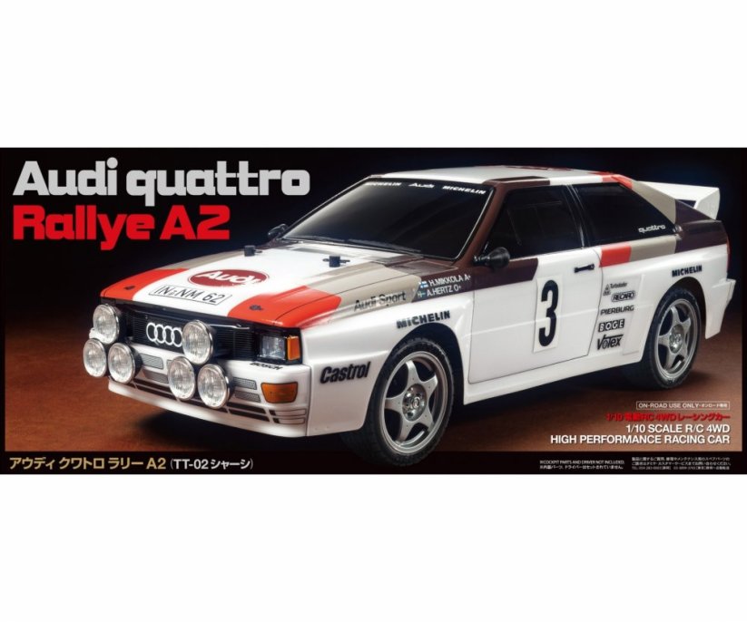 TAMIYA 1:10 Audi Quattro Rally A2 TT-02, KIT