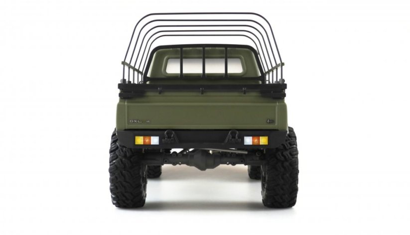 AMEWI AMXROCK RCX8BS SCALE CRAWLER PICK-UP 1:8, RTR vojenská zelená matná