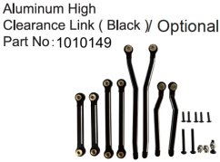ABSIMA Sada hlinikových high clearance linkov pre 1:18