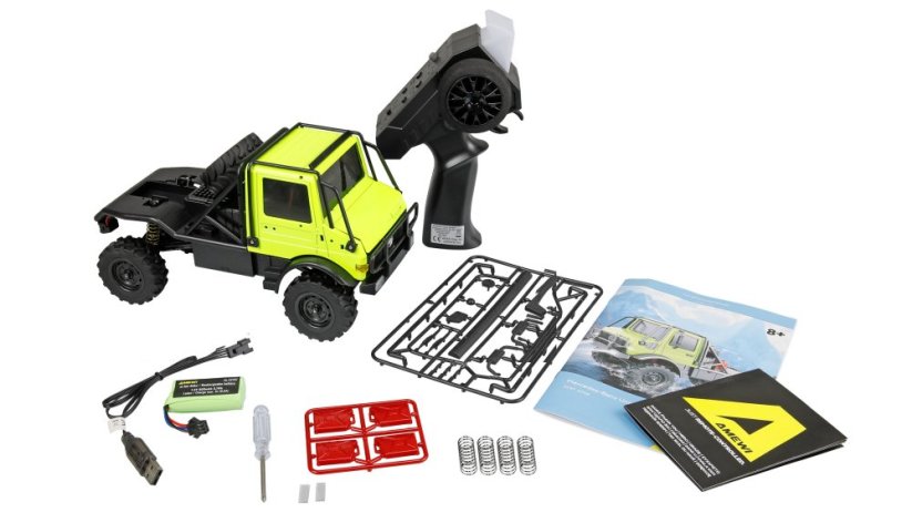 Amewi Mercedes-Benz Unimog U4000 Scale Crawler 4WD 1:18 RTR , zelený
