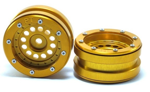 METSAFIL Beadlock Wheels PT-Bullet Gold/Gold 1.9, 2ks