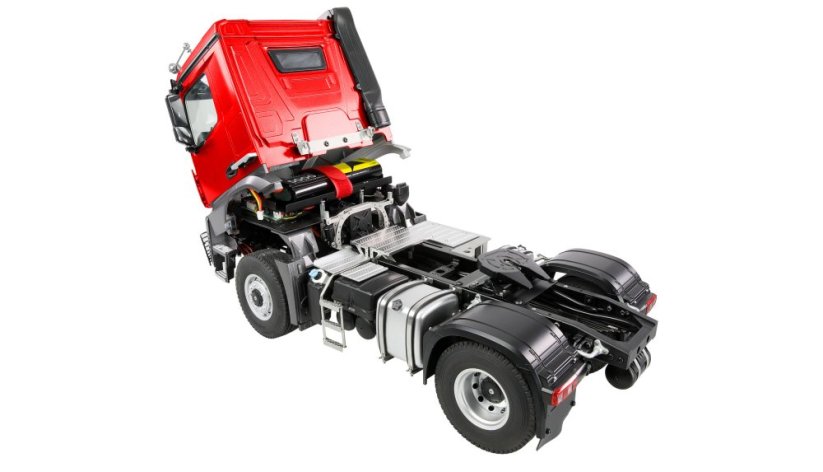 AMEWI Ťahač Mercedes-Benz Arocs  4x4 1:14 RTR s návesom - červený