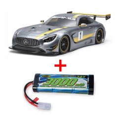 TAMIYA 1:10 RC MB GT3 AMG TT-02  + BATÉRIA ZDARMA