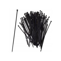 Sťahovacie pásky 100x2,5 mm čierne, sada 100ks