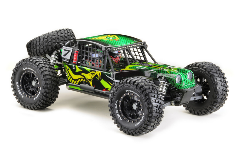 ABSIMA 1:7 Rock Racer "MAMBA 7" zelená 6S BL RTR + 2x LiPo 6200mAh