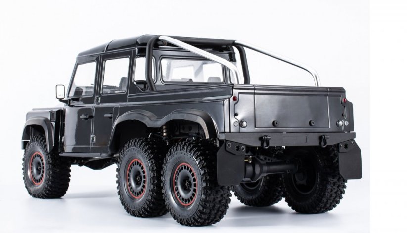 AMEWI AMXROCK RCX10.3P SCALE CRAWLER 6X6 PICK-UP 1:10 ARTR, šedý