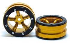 METSAFIL Beadlock Wheels PT-Safari zlatá/čierna 1.9, 2ks