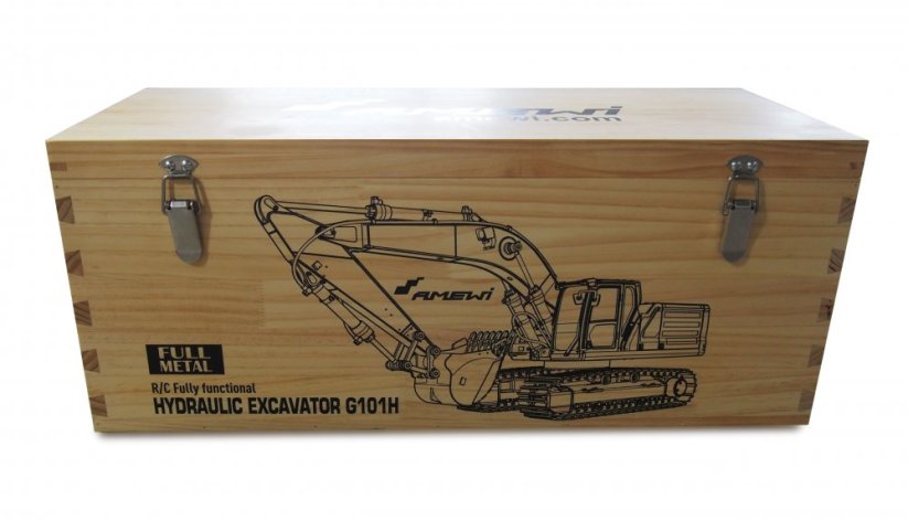 AMEWI CELOKOVOVÝ HYDRAULICKÝ BÁGER  G101H 1:16 RTR biely