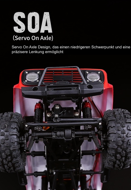 ABSIMA Profi Crawler 1:18 CR-18P Rushmore, červený