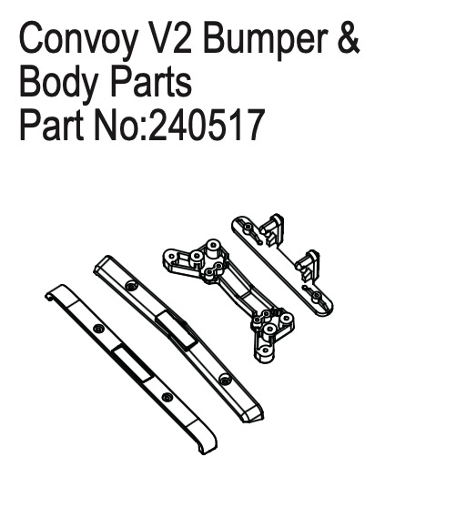 Absima Bumper & Body Parts pre Convoy EVO V2