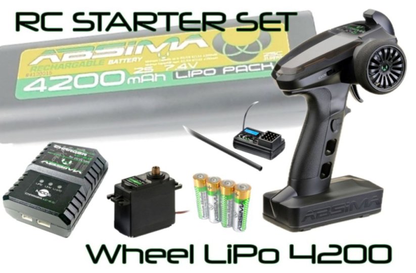 Absima RC Starter-Set s LiPo 4200