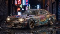 KILLERBODY Karoséria nelakovaná pre NISSAN SKYLINE GT-ES Hardtop 1980 číra