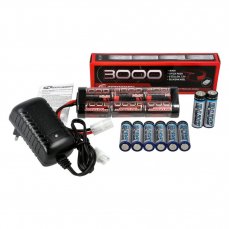 Elektro Starter Kit, nabíjačka, stick pack, batéria vysielača pre kamióny
