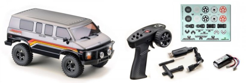 ABSIMA 1:18 EVO Crawler "Rock Van V2" 2-Gear gunmetal RTR
