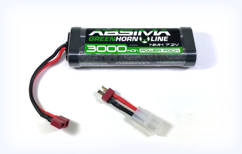 ABSIMA Batéria Greenhorn Vol.2 NiMH 7.2V 3000 (T-Plug + Tamiya Adapter)