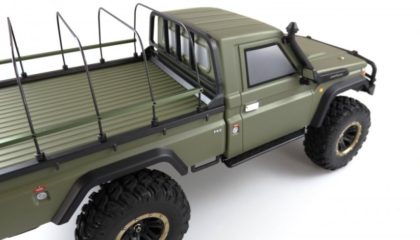 AMEWI AMXROCK RCX8BS SCALE CRAWLER PICK-UP 1:8, RTR vojenská zelená matná