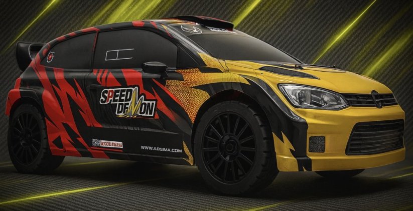 Absima 1:12 EP Rally Car "Speed Demon" red 4WD BL RTR