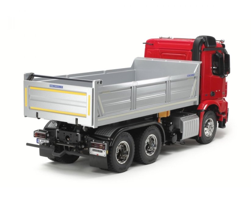 TAMIYA 1:14 MB Arocs 3348 Tipper Red/Silver lakovaný