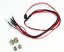 ABSIMA LED Set biely/červený s hlinikovým držiakom