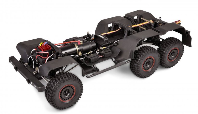 AMEWI AMXROCK RCX10.3P SCALE CRAWLER 6X6 PICK-UP 1:10 ARTR, šedý