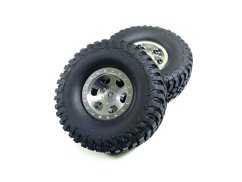 1.1" Hlinikové Beadlock Wheels 1:18 Crawler - silver