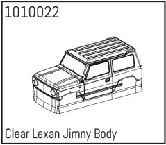 ABSIMA Nelakovaná karoséria JIMNY 1:24