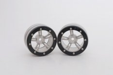 METSAFIL Beadlock Wheels PT-Safari strieborná/čierna 1.9, 2ks