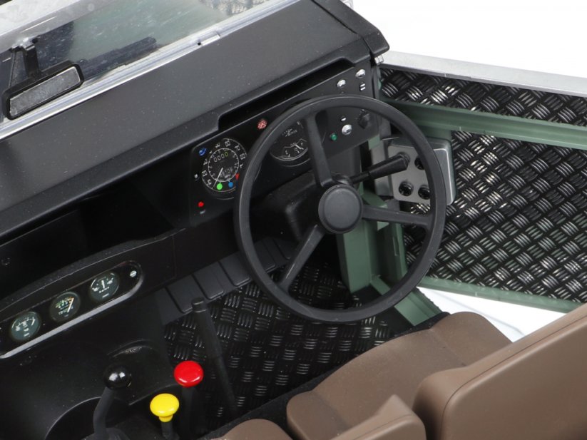 Sada platní interiéru KUDU™ z nehrdzavejúcej ocele pre Land Rover® 88 a 109 (vnútro kabíny) čierna farba