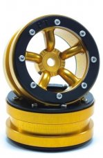 METSAFIL Beadlock Wheels PT-Safari zlatá/čierna 1.9, 2ks
