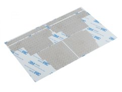 Sada platní interiéru KUDU™ z nehrdzavejúcej ocele pre Land Rover® 88 a 109 (vnútro kabíny) strieborné